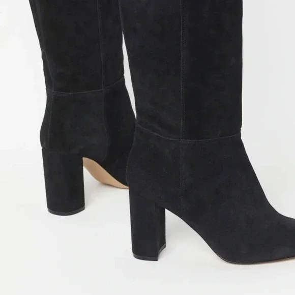 H&M PREMIUM QUALITY SUEDE THIGH HIGH BOOTS  SIZE  9.5 US NWB - Picture 2 of 11